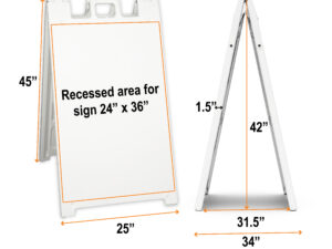 Plasticade Signicade® A-Frame Sign Stand 24