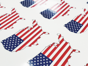 General Formulations 203 3.0 mil gloss white vinyl Clear permanent adhesive - Image 2