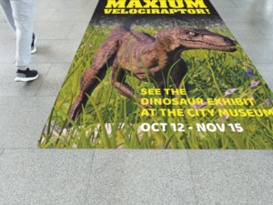 General Formulations 211 TRAFFIC GRAFFIC® 6.0 mil gloss clear light emboss vinyl floor laminate Clear permanent adhesive - Image 2