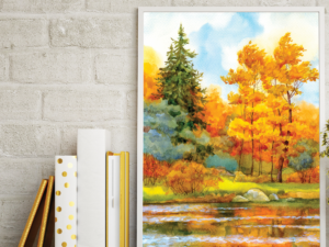 General Formulations 229HTR WALLMARK® CANVAS 6.0 mil matte white embossed vinyl High-tack removable wall adhesive