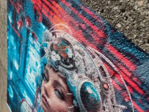 General Formulations 885AE ROUGHMARK™ CAST 2.0 mil gloss white conformable wall vinyl Grey high-tack removable adhesive