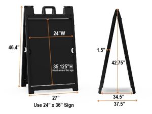 Plasticade Signicade® Deluxe A-Frame Sign Stand 24